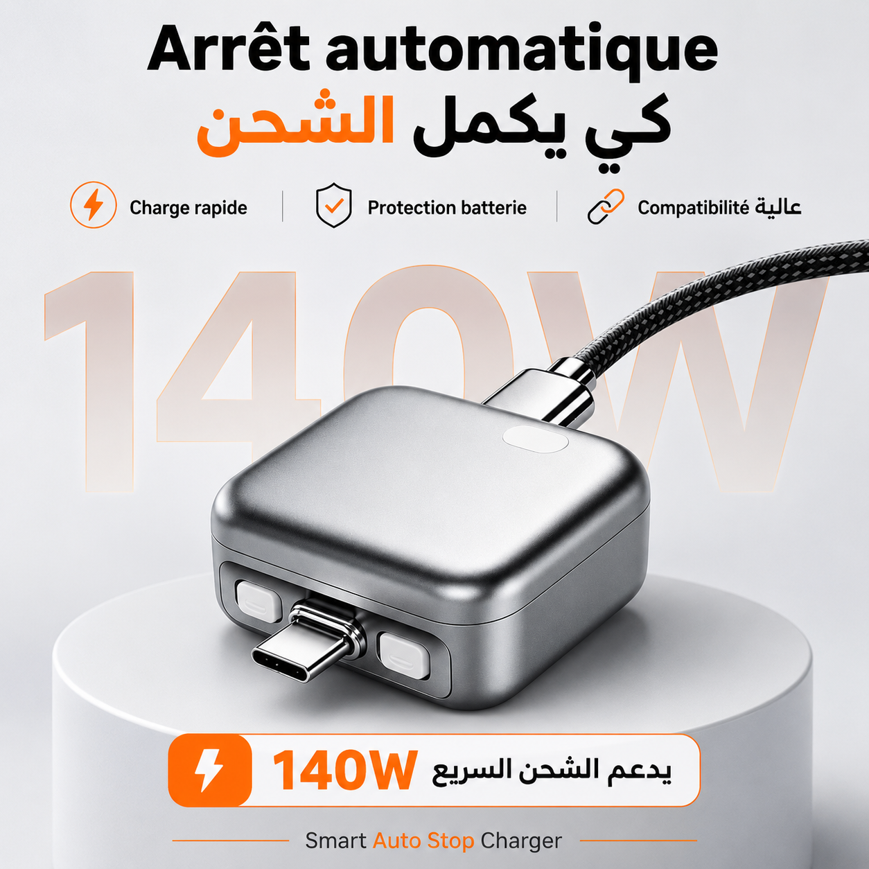 Chargeur Intelligent Auto Stop  Arrêt automatique à 100 %